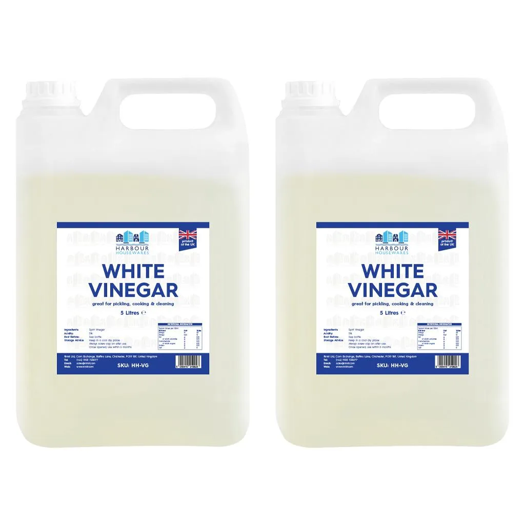 10L (2 Bottles) White Vinegar - By Harbour Housewares