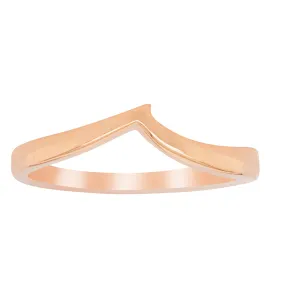 18ct Rose Gold Fitted Solstice Band