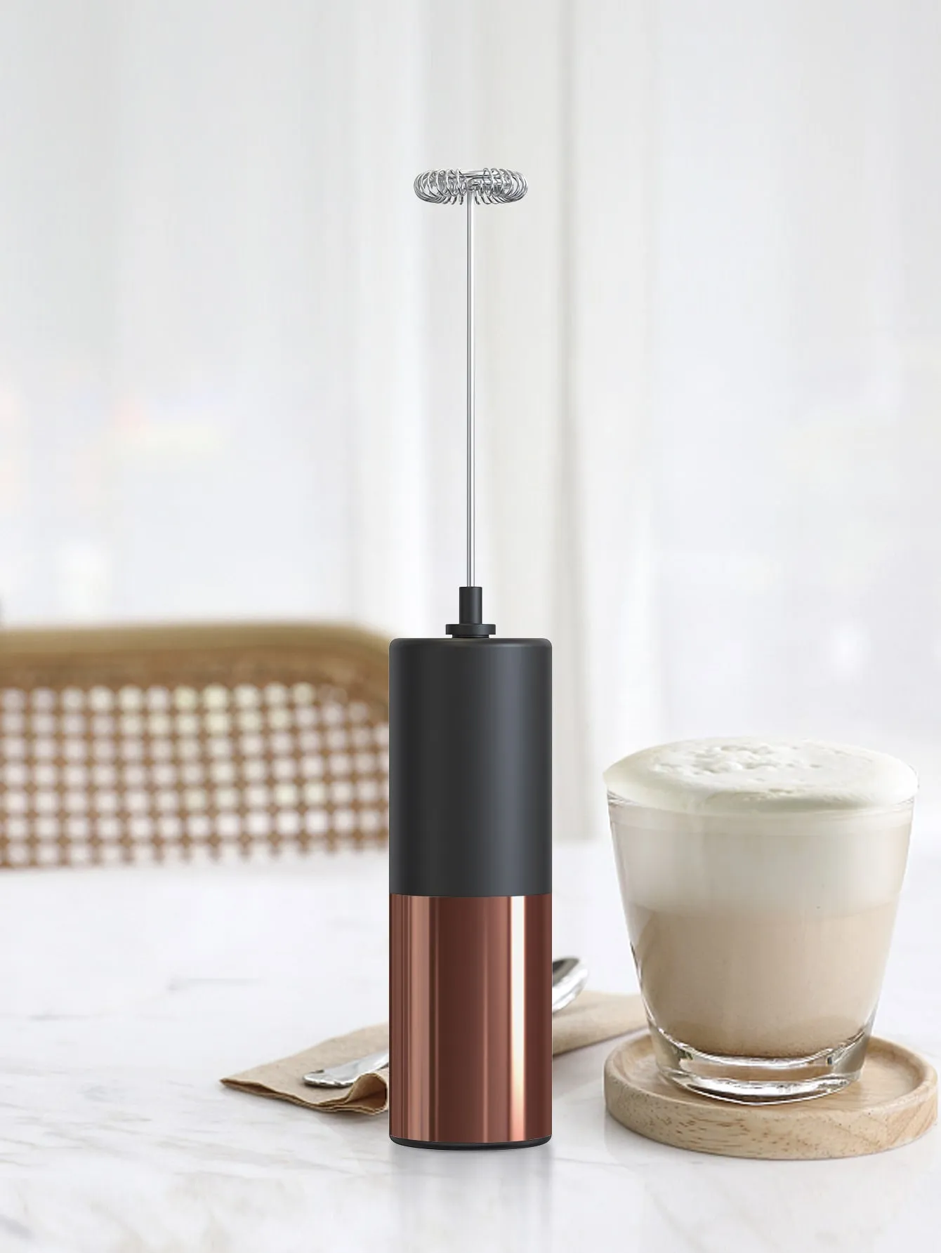 1pc Electric Milk Frother