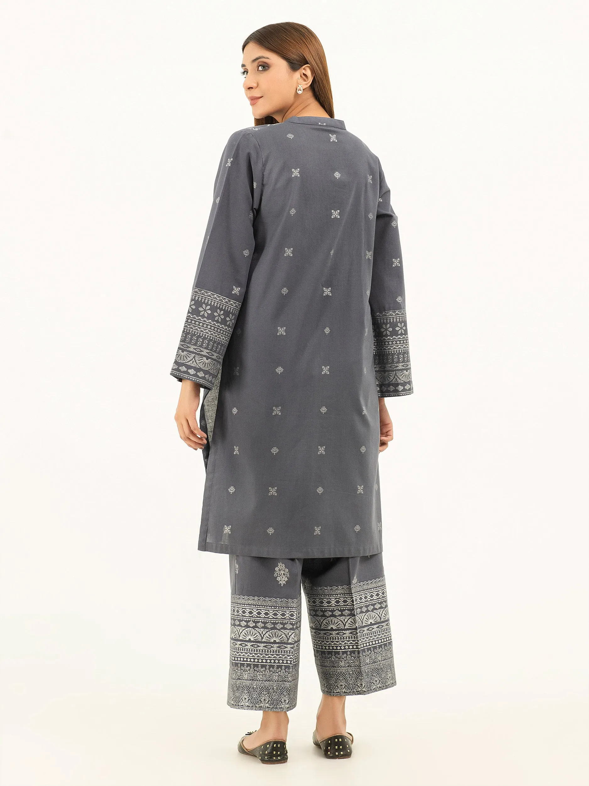 2 Piece Khaddar Suit-Pasted (Pret)