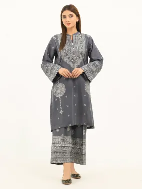 2 Piece Khaddar Suit-Pasted (Pret)