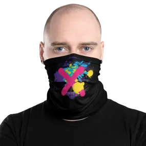 Abstract Series 01 Face Mask & Neck Gaiter Black