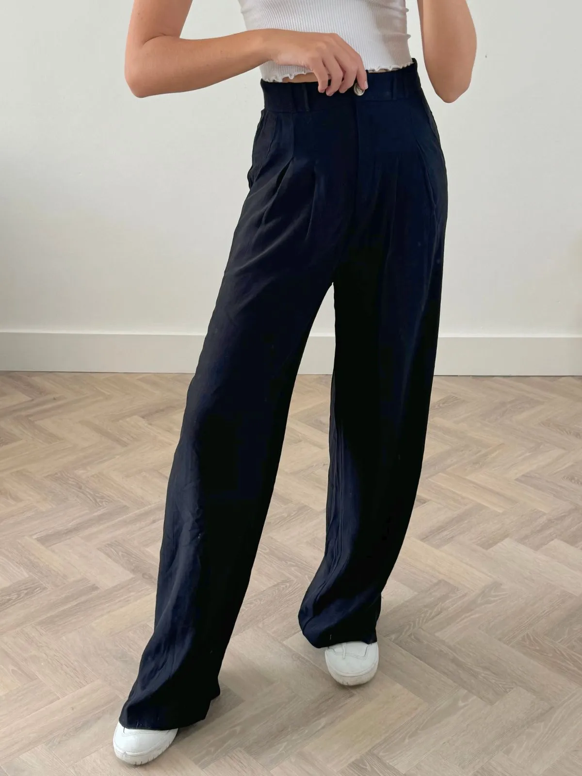 Albi Wide Leg Trouser / Black