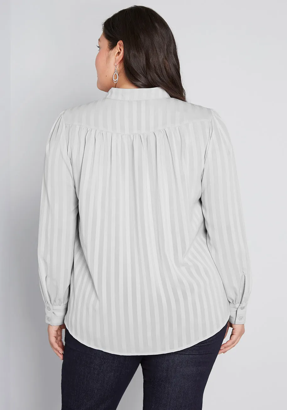 Always Polished Long Sleeve Blouse