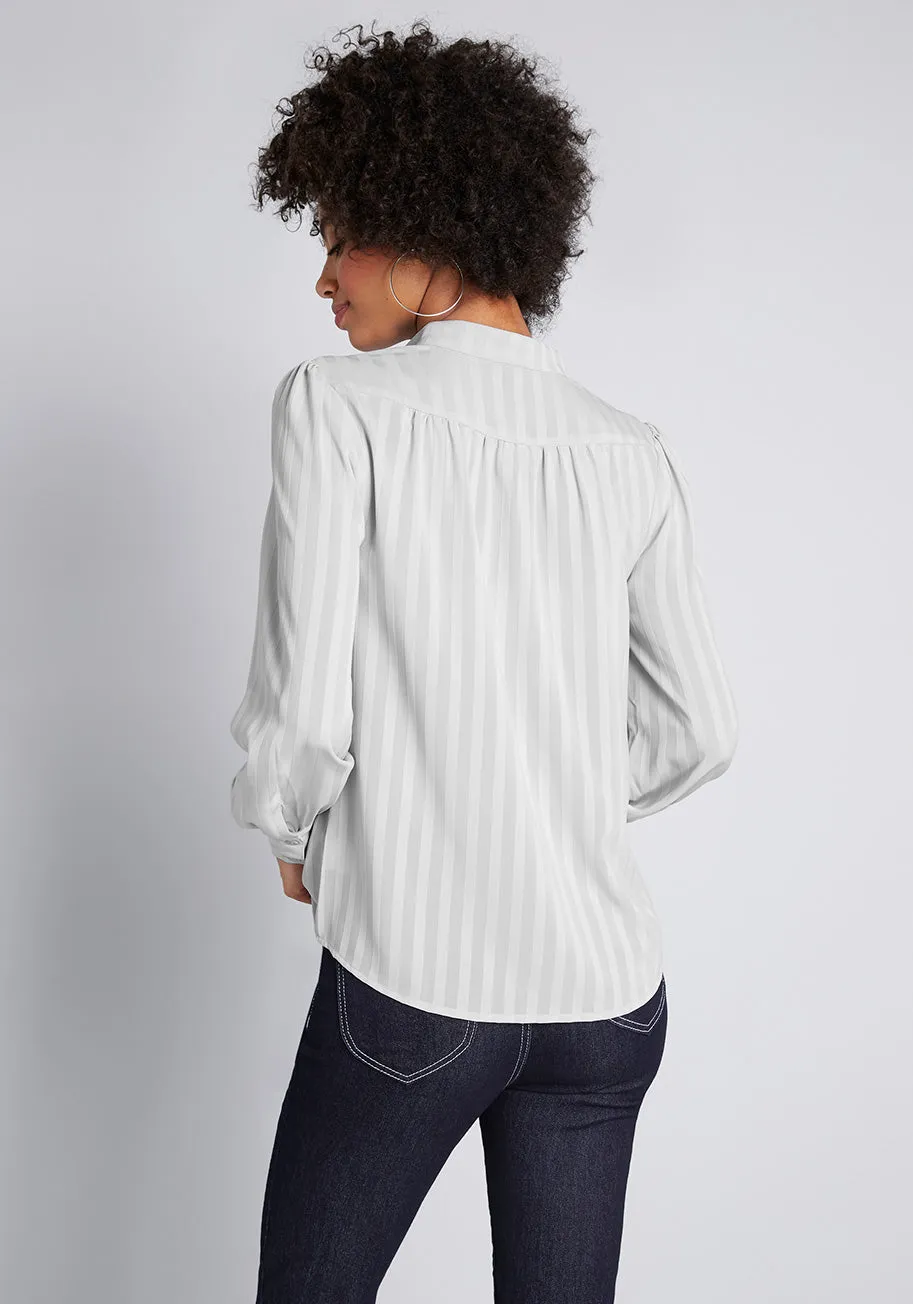 Always Polished Long Sleeve Blouse