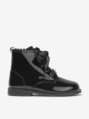 Andanines Girls Patent Leather Boots