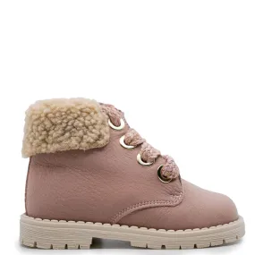 Andanines Pink Shearling Baby Boot