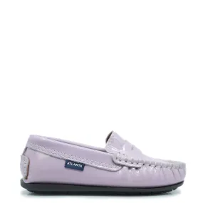 Atlanta Mocassin Violet Patent Penny Loafer