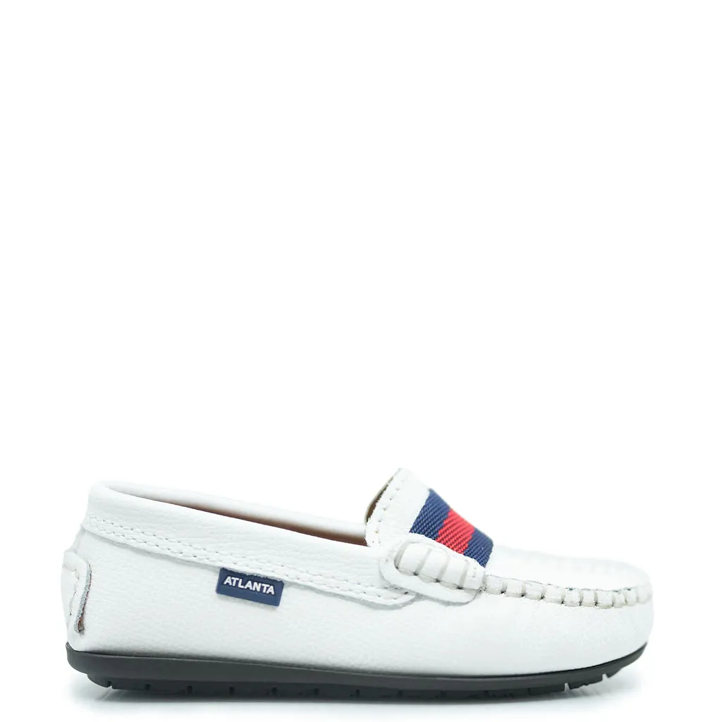 Atlanta Mocassin White Ribbon Loafer