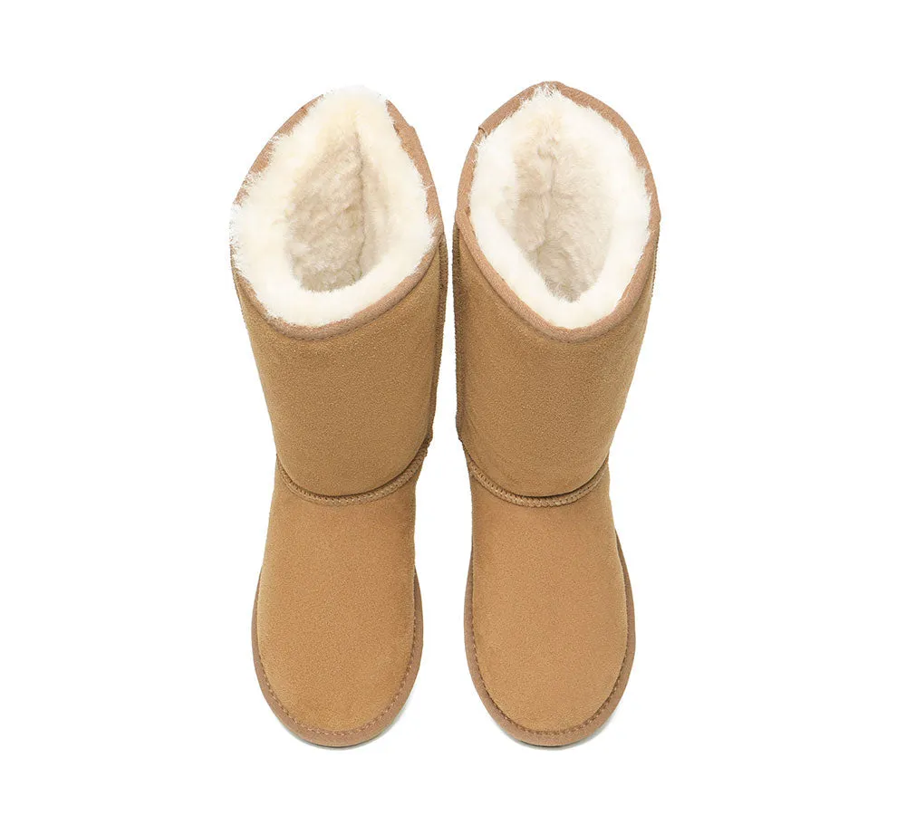 AUSTRALIAN SHEPHERD® UGG Boots Double Face Sheepskin Wool Tall Classic Suede