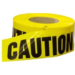 Barricade Tape "Caution", Black on Yellow