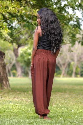 Brown Crystal Pants