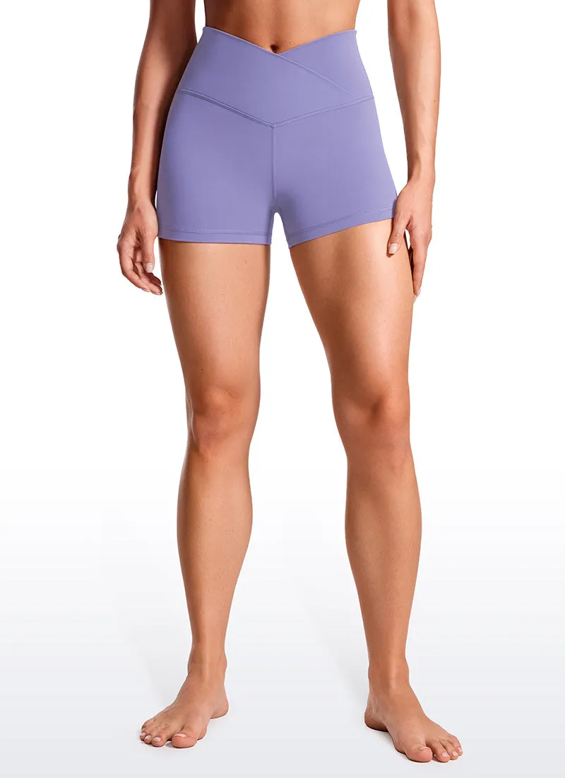 Butterluxe Shorts 3"- V Cross Waist