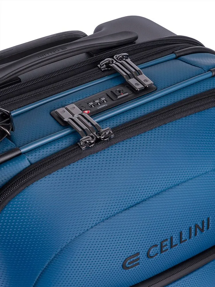 Cellini Pro X 2 Wheel Carry-On Pullman with Oversized Fastline Wheels | Blue