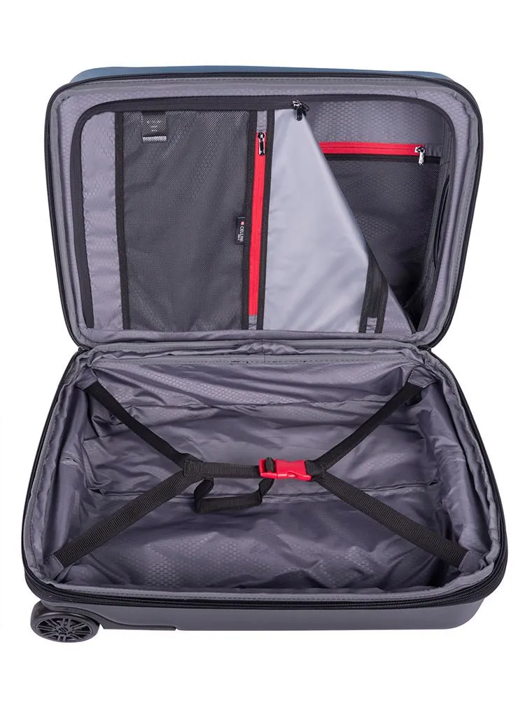 Cellini Pro X 2 Wheel Carry-On Pullman with Oversized Fastline Wheels | Blue