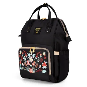 Classic Embroidered Diaper Backpack