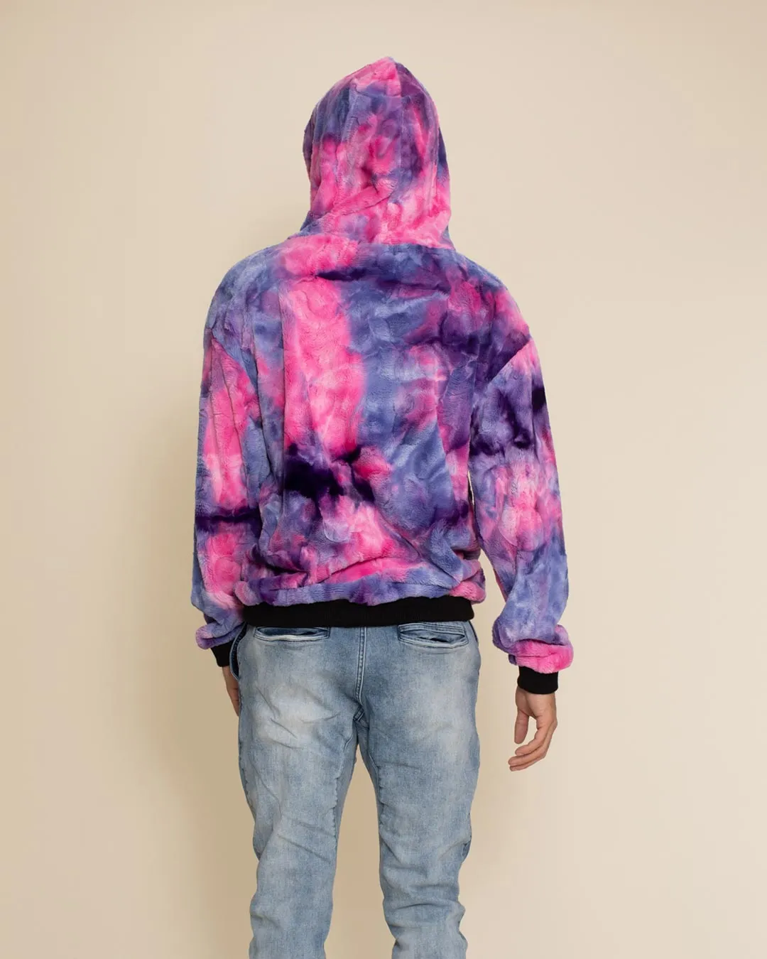 Cotton Candy Cat Hooded ULTRA SOFT Faux Fur Hoodie | Men's