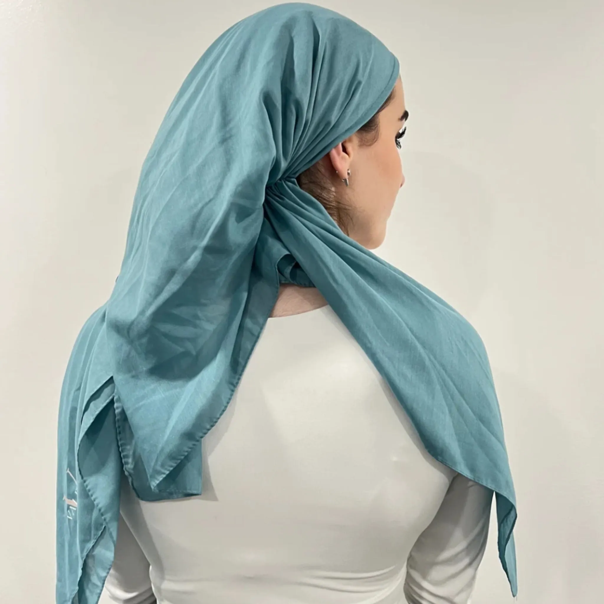 Cotton Solid Pretied Headscarf by Valeri new