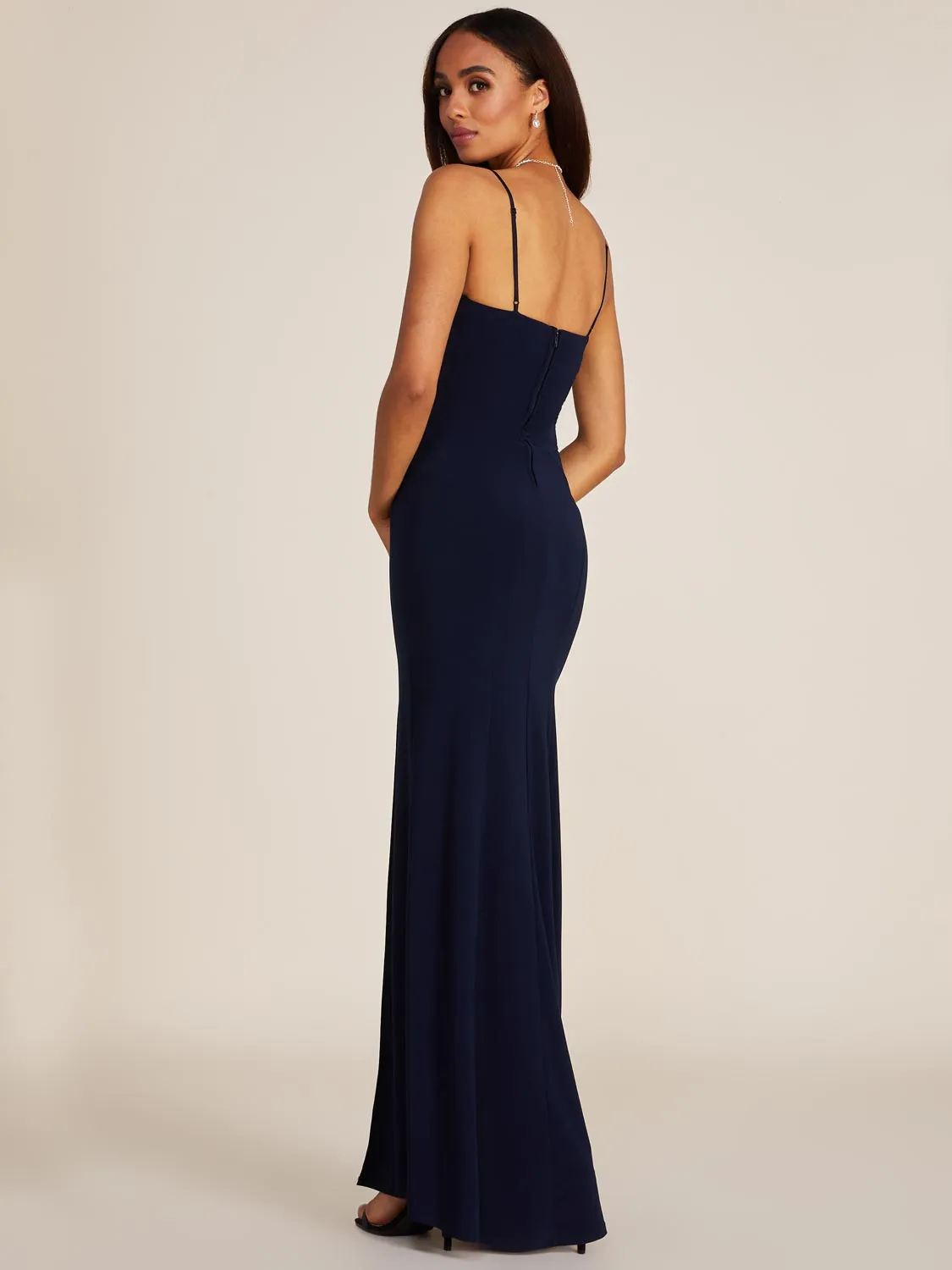 Cowl Neck Fitted Gown