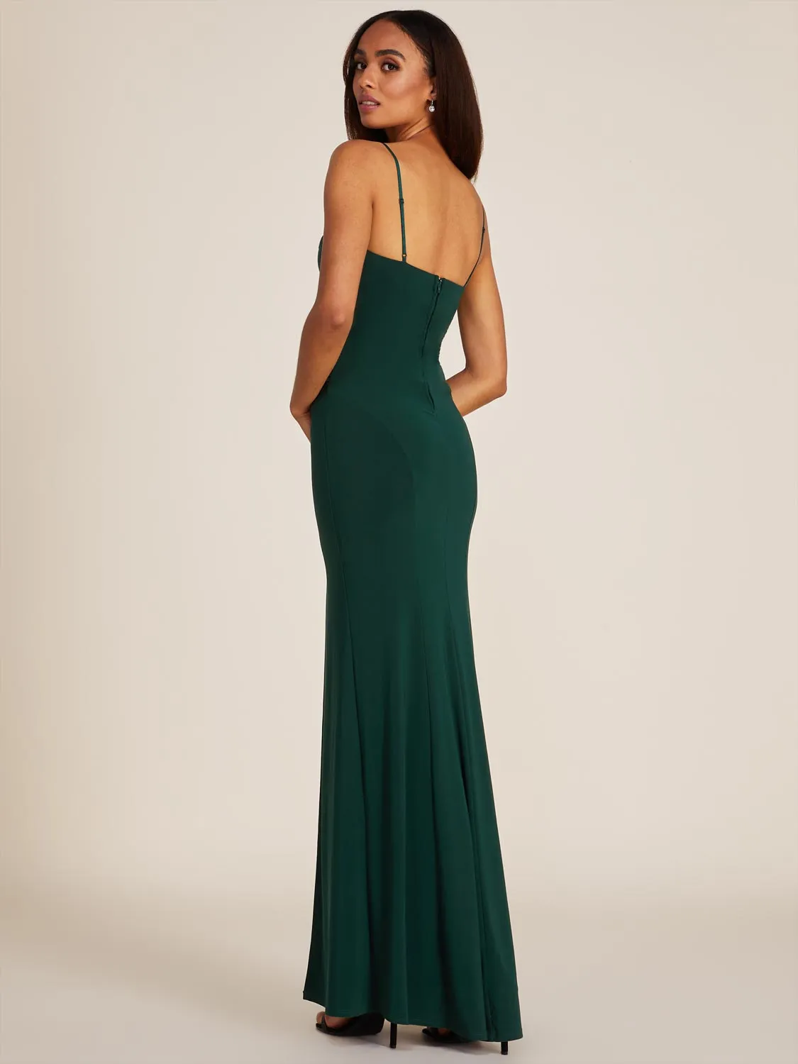 Cowl Neck Fitted Gown