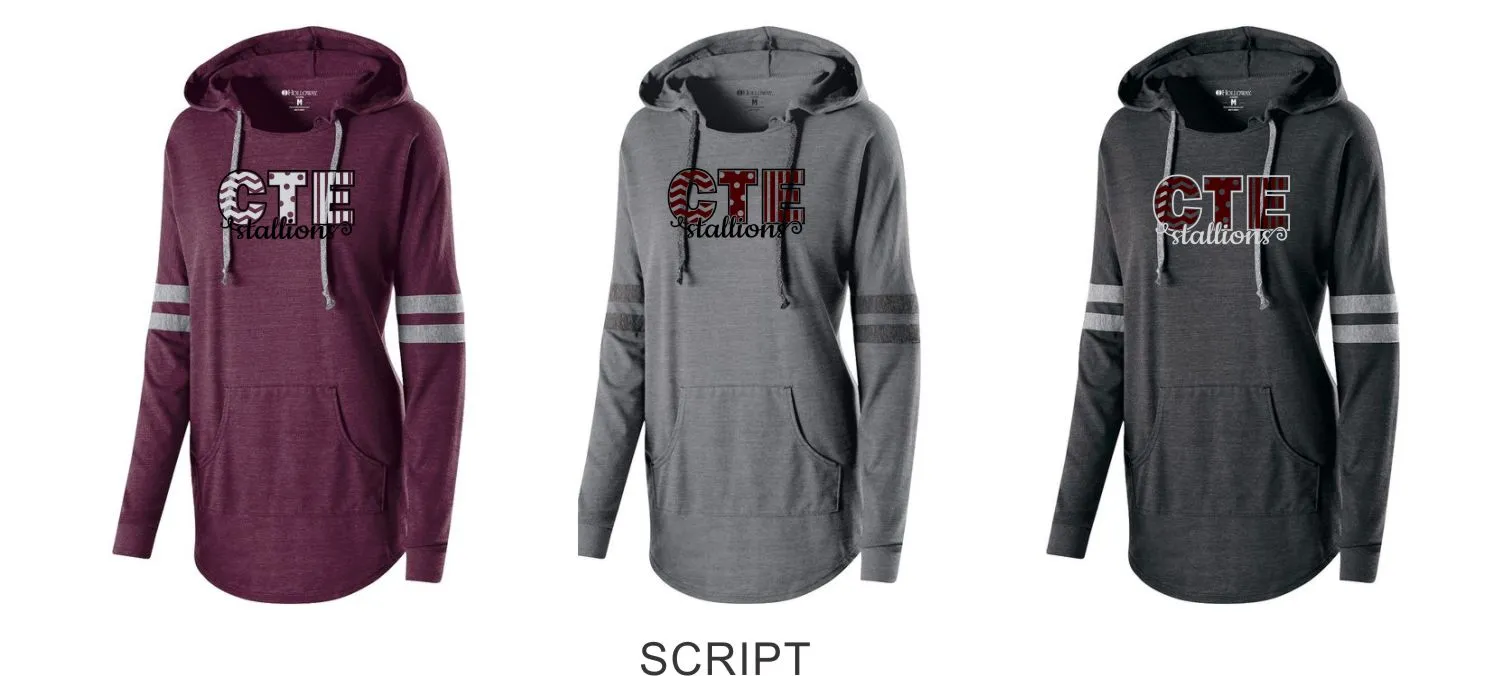 CTE Low Key Hooded Pullover- 3 designs