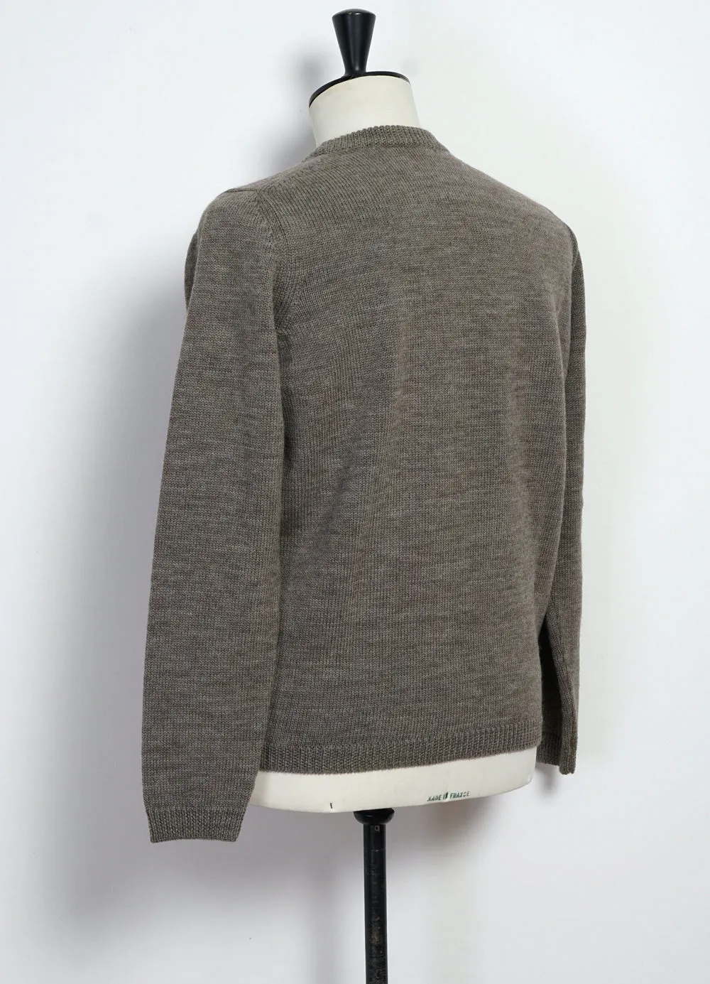 ESKE 28-05-9 | Knitted Crew Neck Sweater | Natural