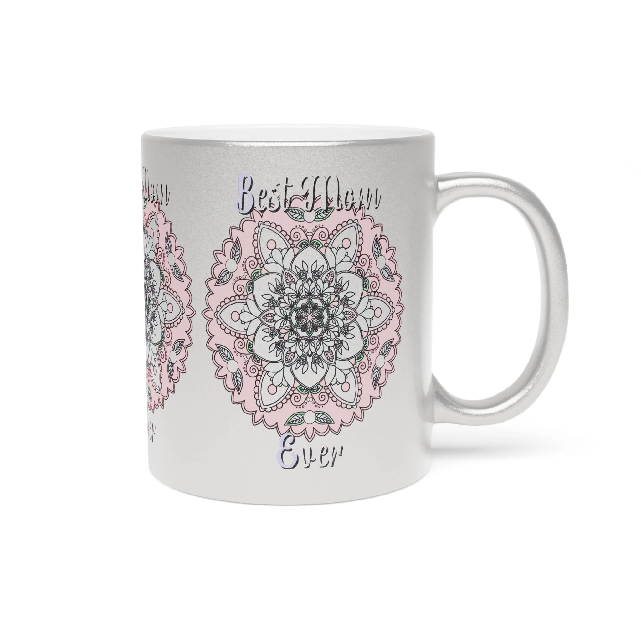 Handmade Mandala Metallic Mug - Perfect Mom Birthday Gift