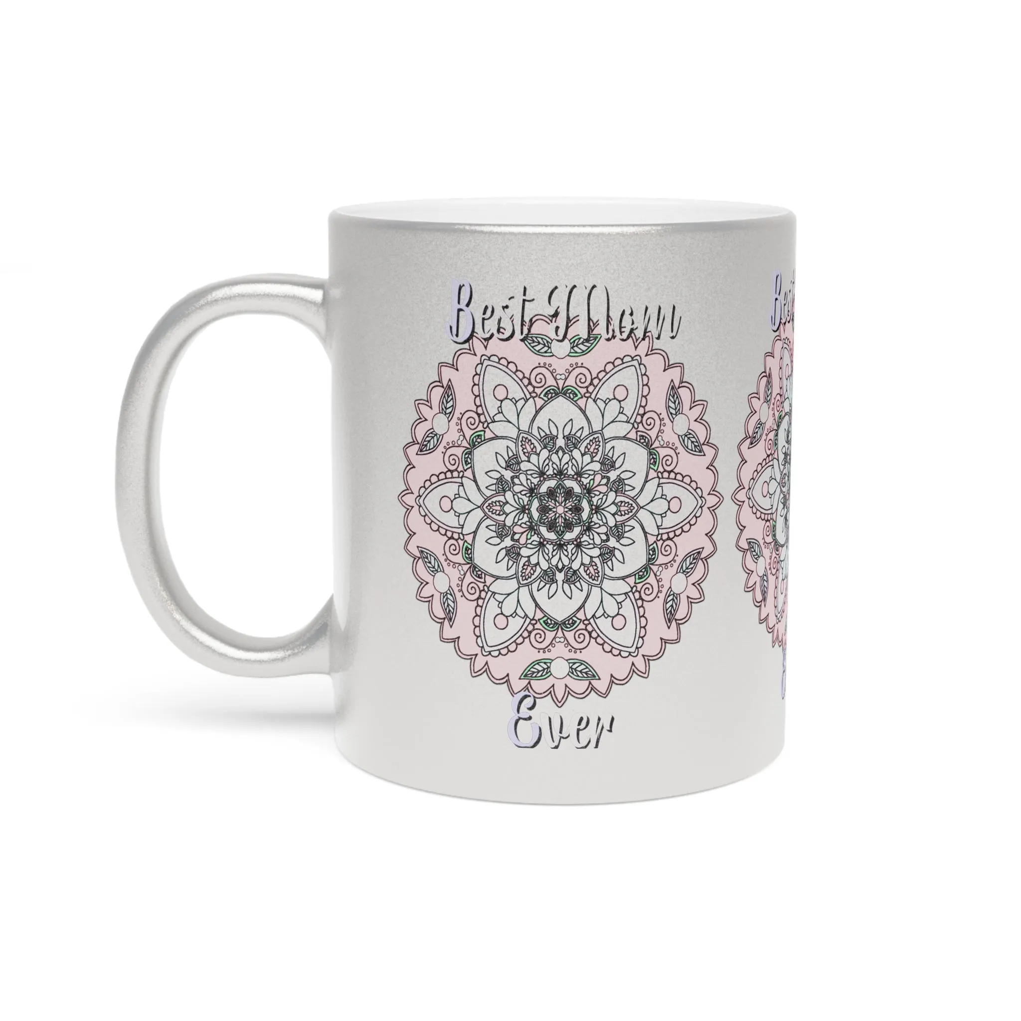 Handmade Mandala Metallic Mug - Perfect Mom Birthday Gift