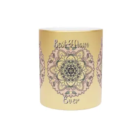 Handmade Mandala Metallic Mug - Perfect Mom Birthday Gift