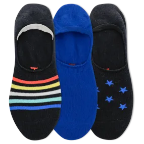 HOTSOX Men's Stars & Stripes 3 Pack Liner Socks