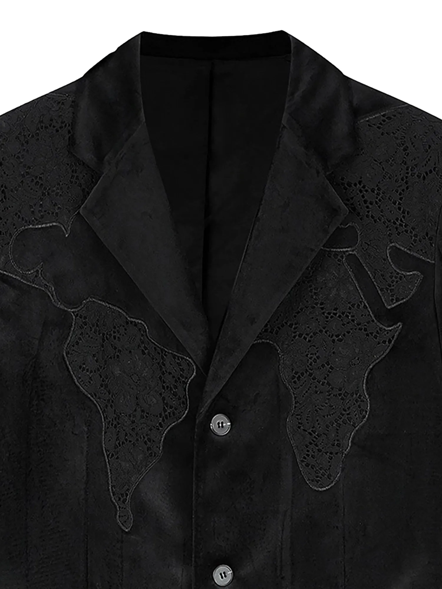 Lace Map Logo Velvet Suit