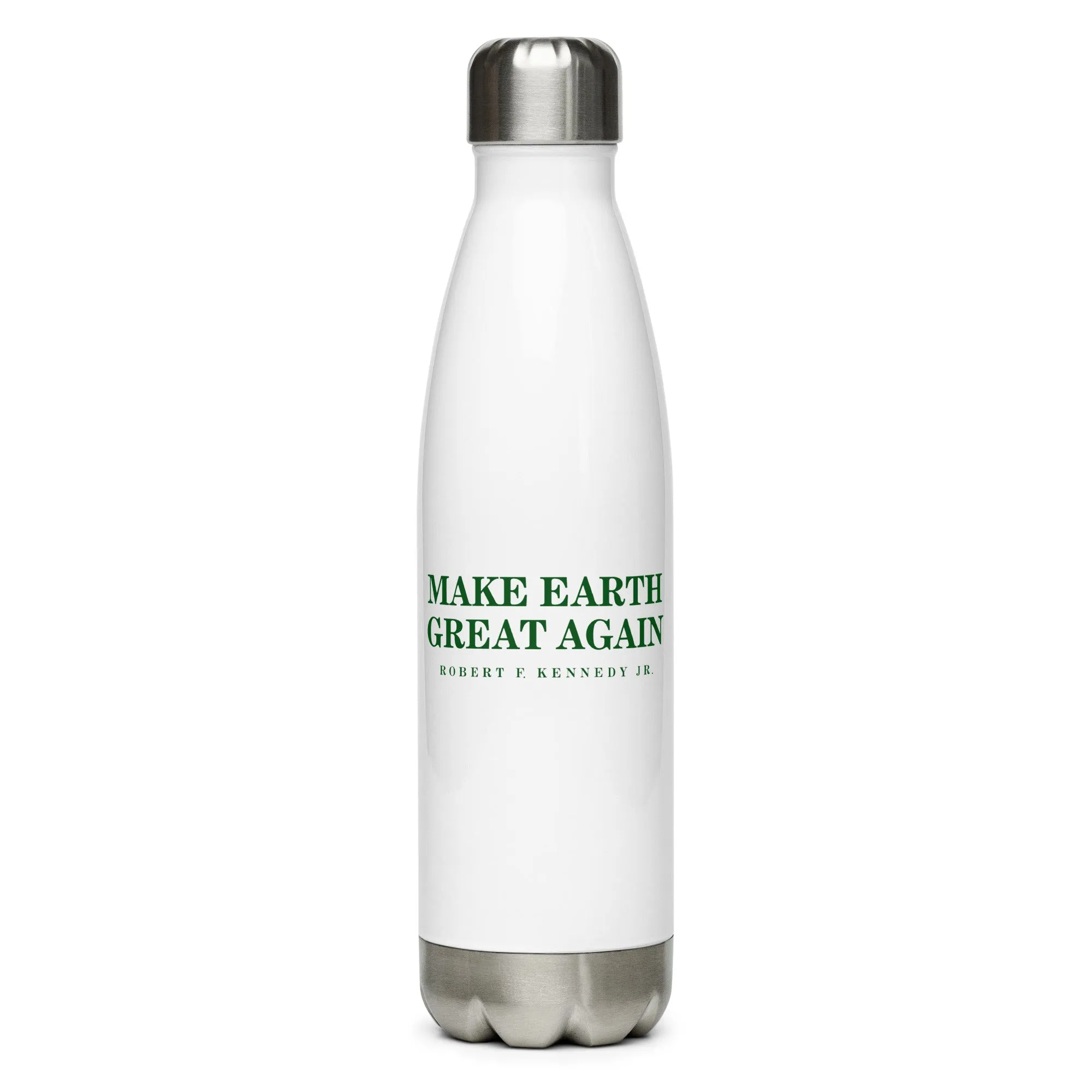 Make Earth Great Again Kennedy Campaign Stainless Steel Water Bottle