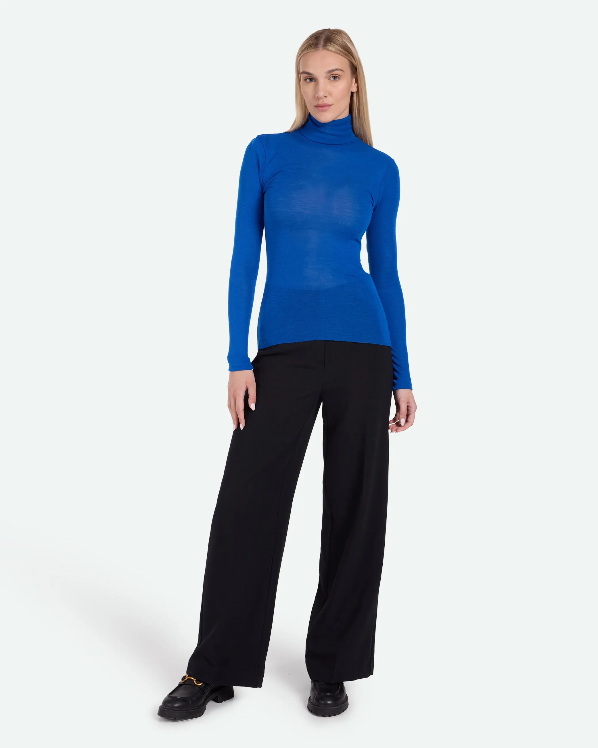 Pernilles 3736 Turtleneck - Lapis Blue