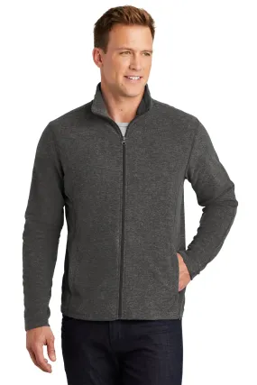 Port Authority® F235 Heather Microfleece Full-Zip Jacket