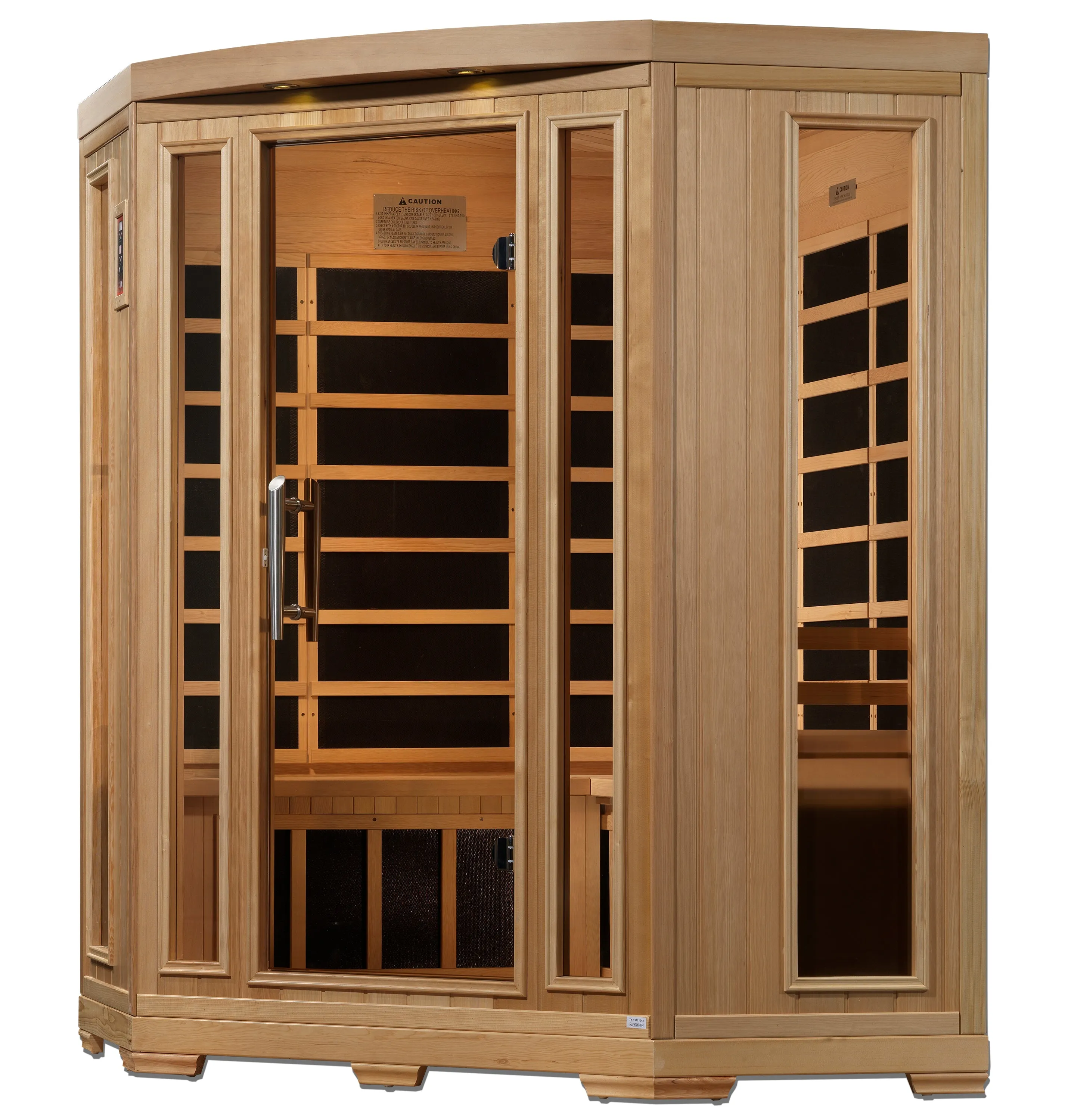 Pro 6 Near Zero EMF Far Infrared 3 Person Corner Sauna