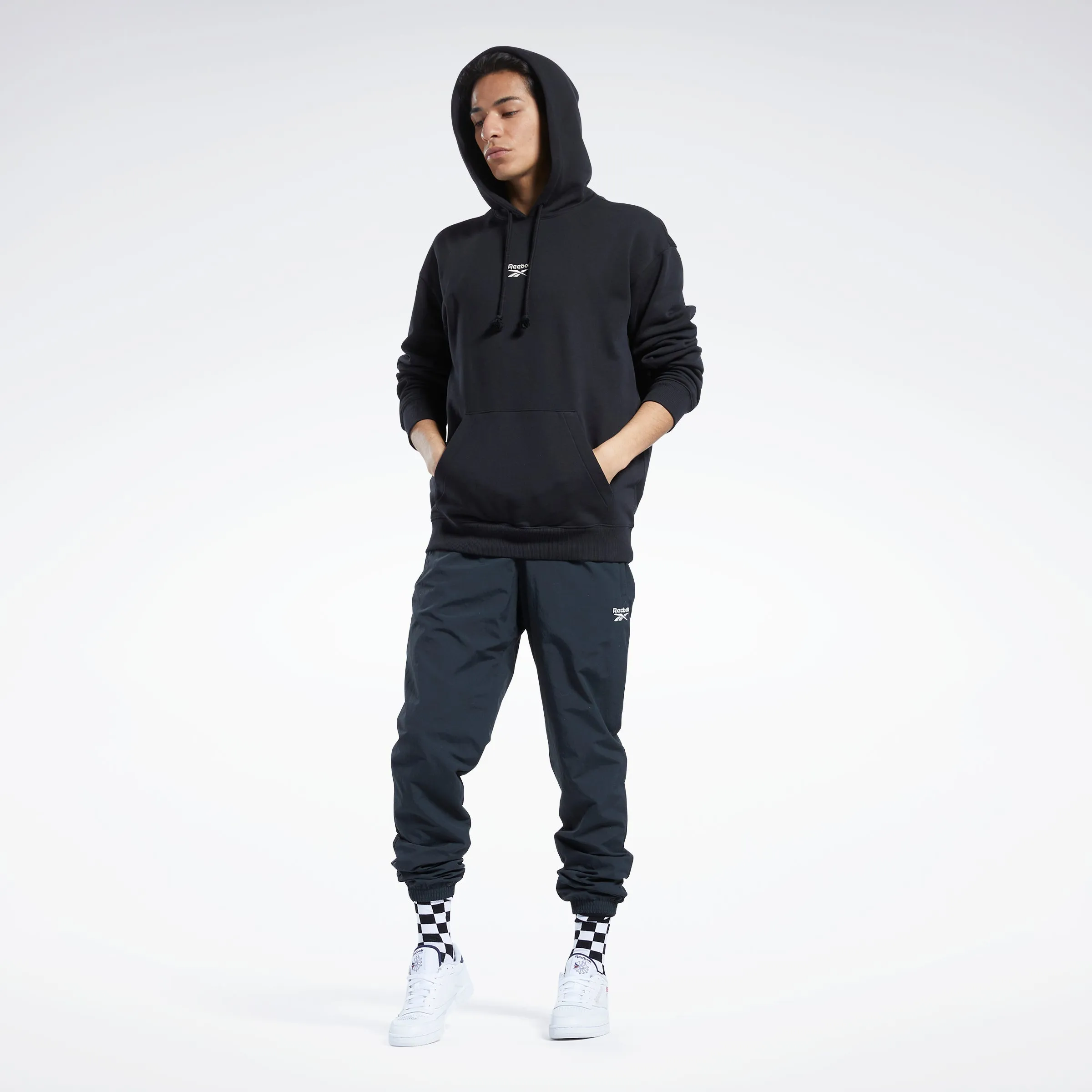 Reebok Apparel Men Classics Small Vector Hoodie Black