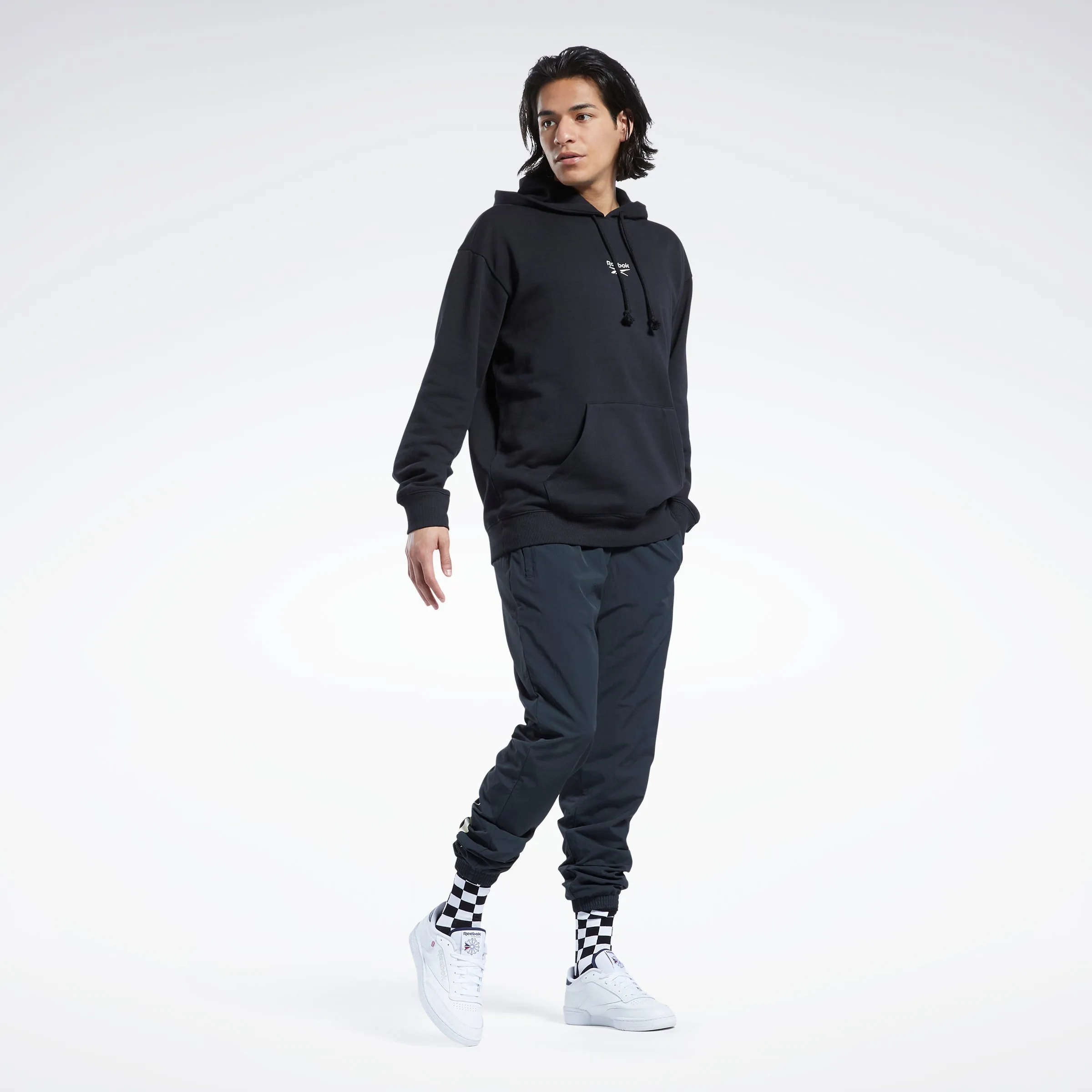 Reebok Apparel Men Classics Small Vector Hoodie Black