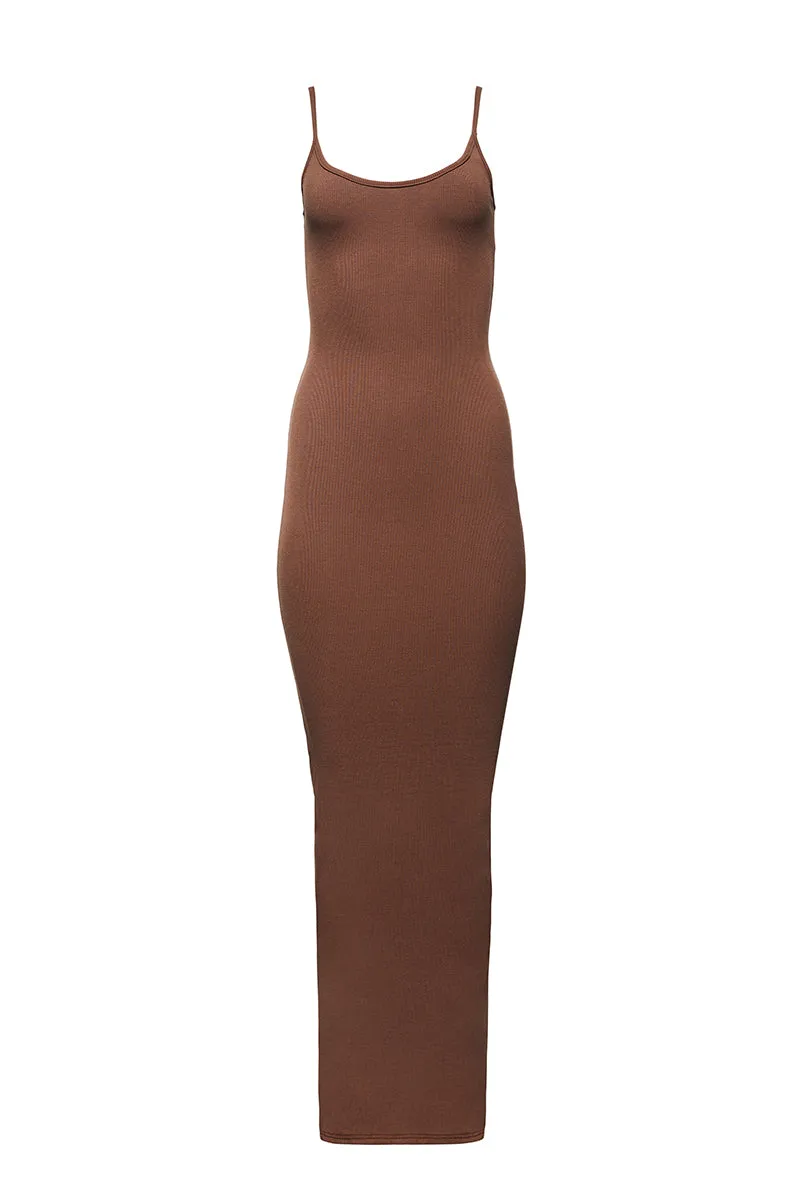 Sculpting Rib Maxi Dress