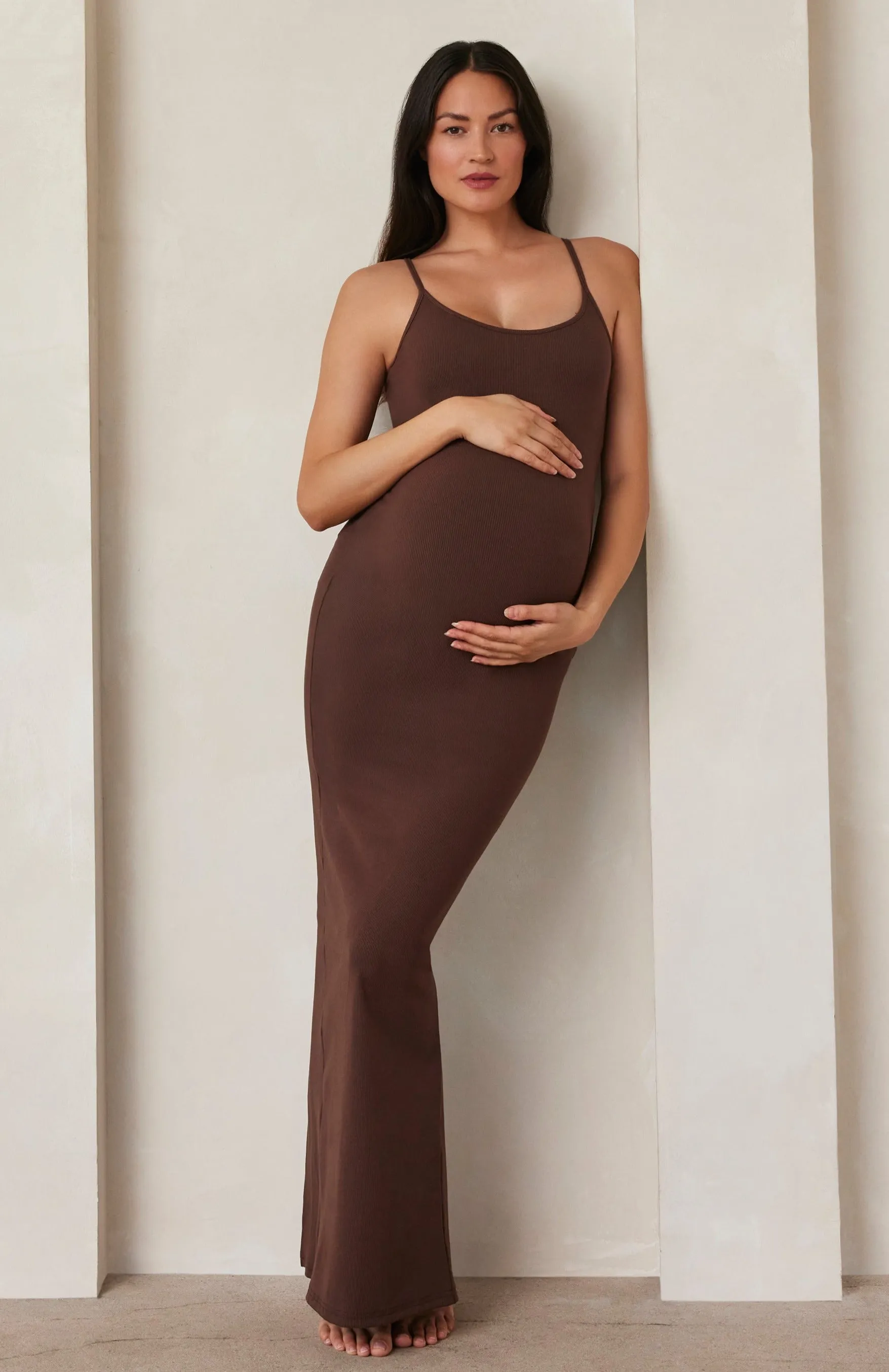 Sculpting Rib Maxi Dress