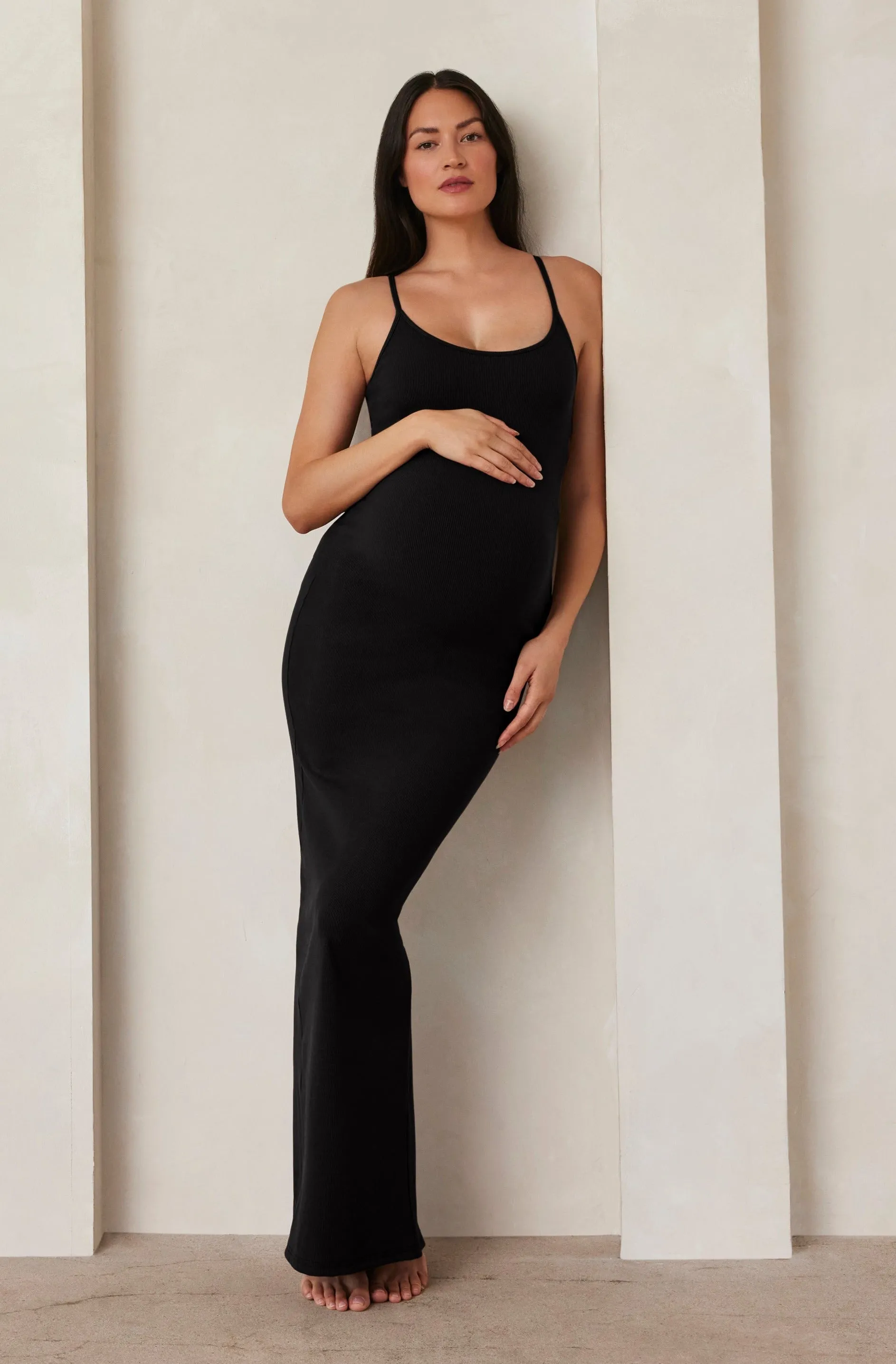 Sculpting Rib Maxi Dress