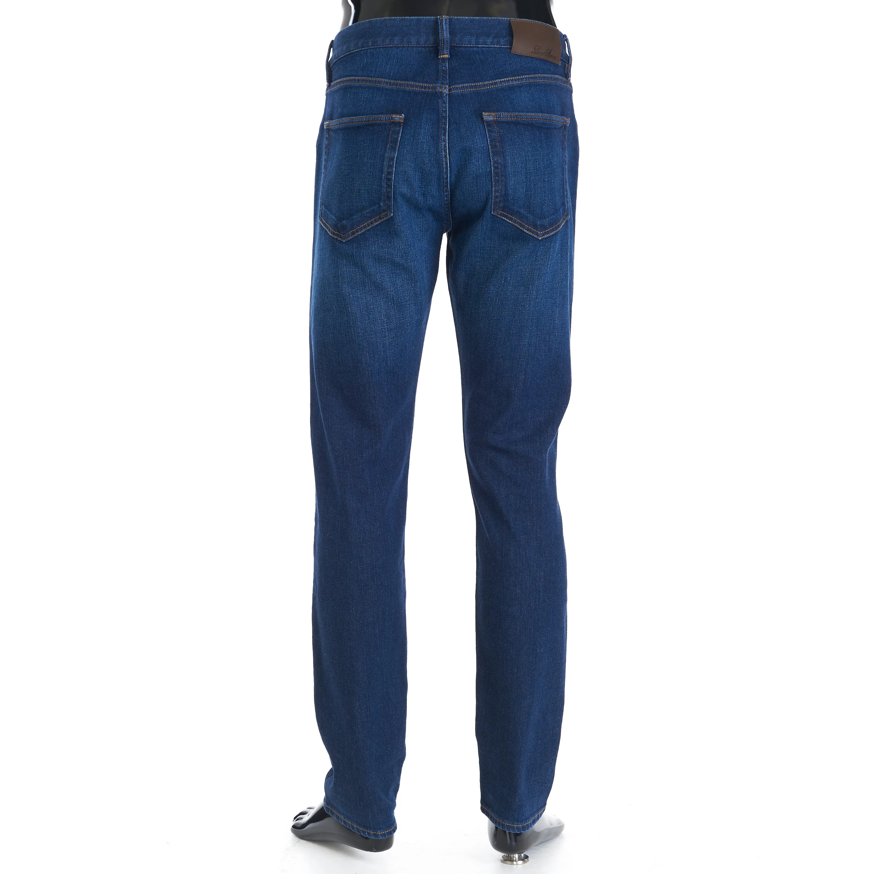 Slim Fit Five-Pocket Doccio Pants In Blue Japanese Kurashiki Denim