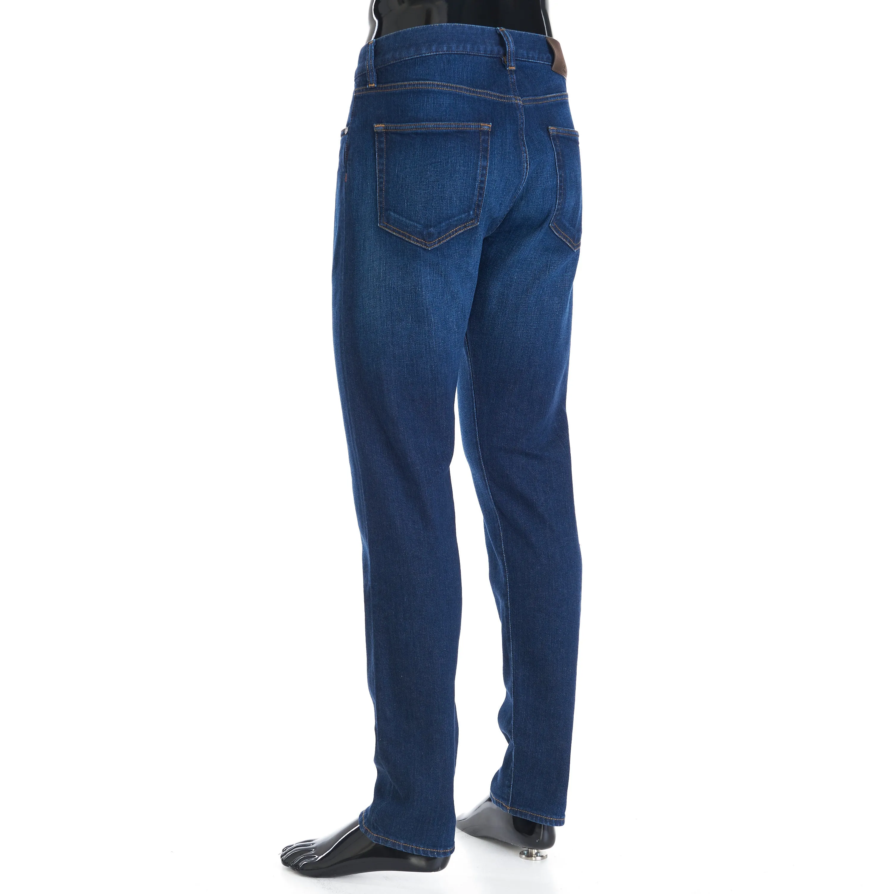 Slim Fit Five-Pocket Doccio Pants In Blue Japanese Kurashiki Denim