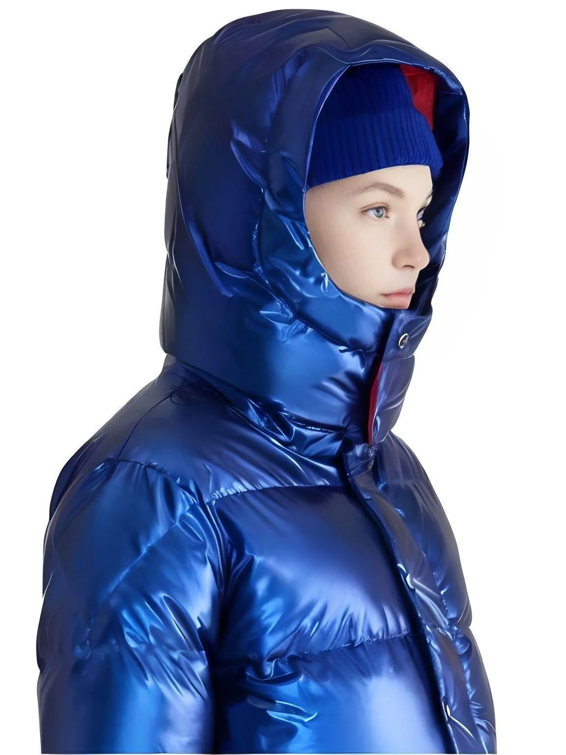 Unisex White Duck Down Puffer Jackets With Detachable Hood