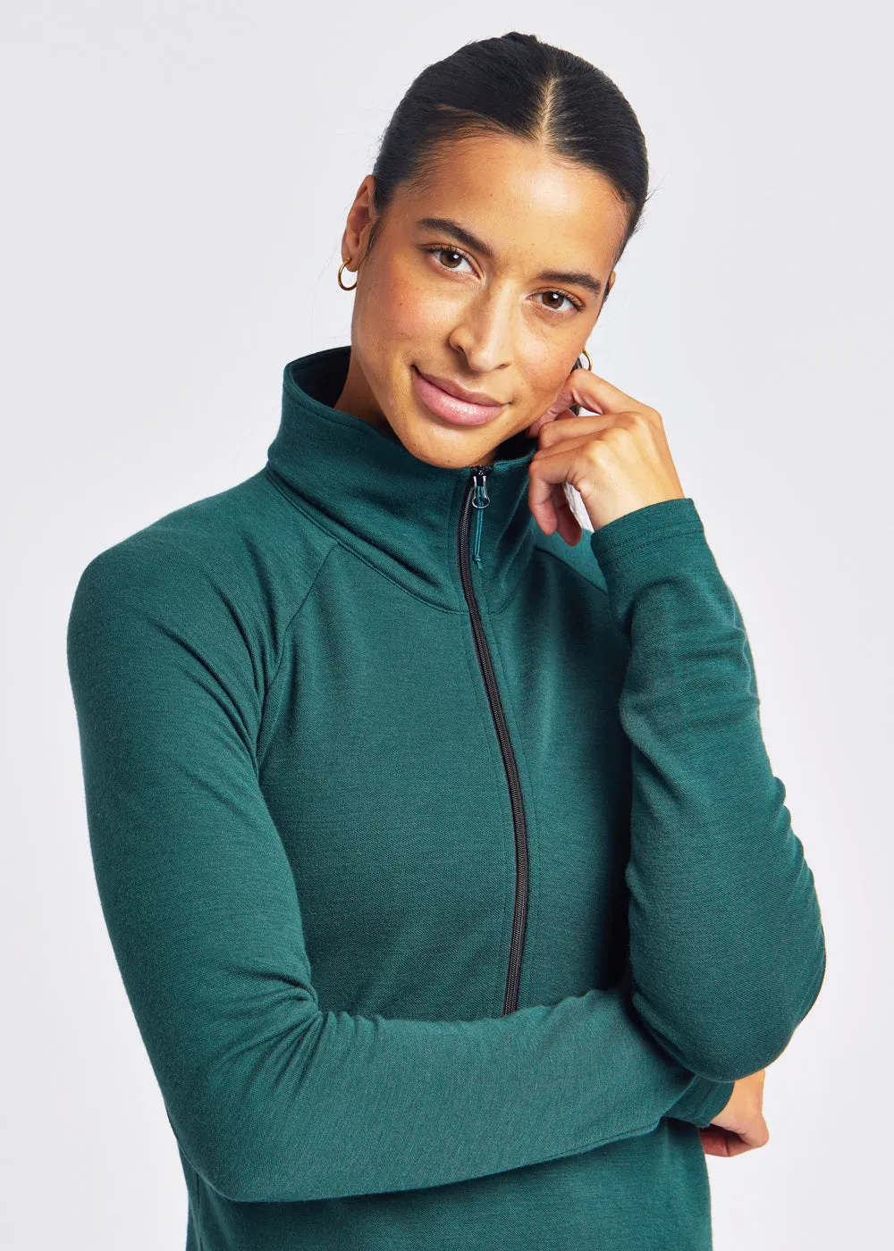 Wazzie Wool Jacquard Half Zip