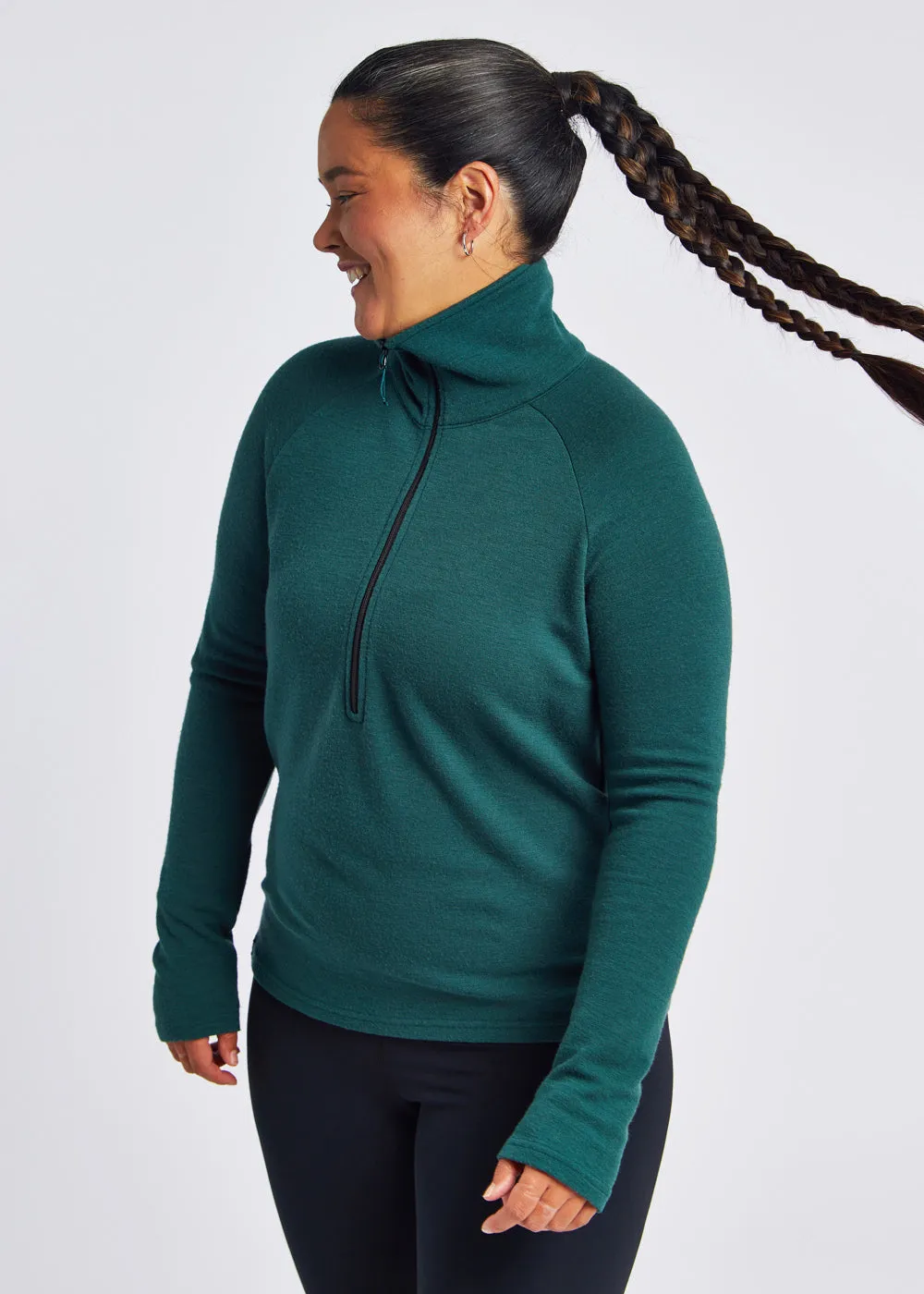 Wazzie Wool Jacquard Half Zip