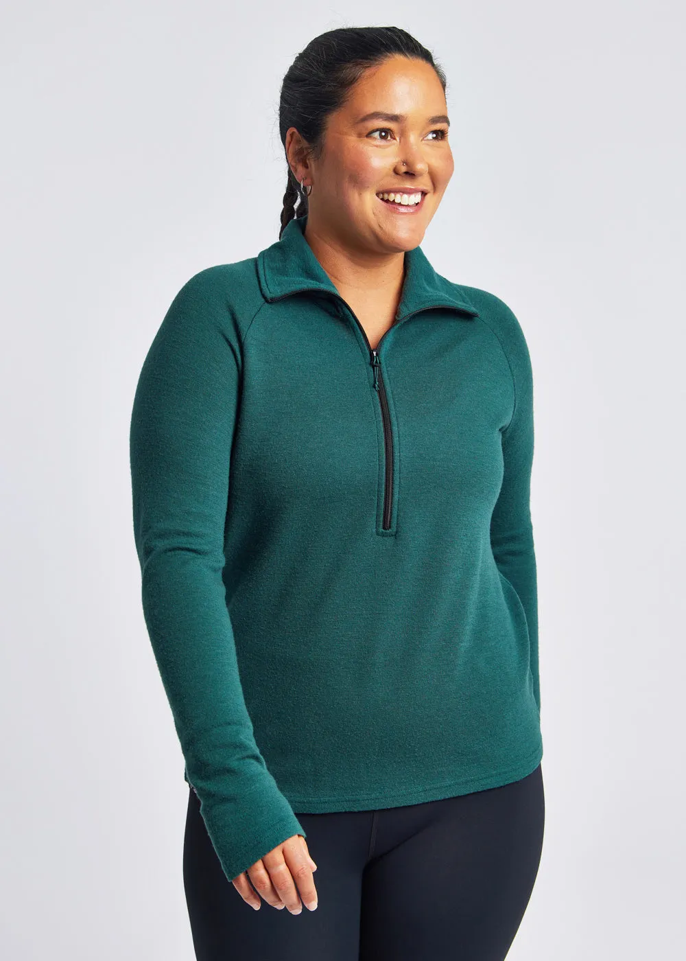 Wazzie Wool Jacquard Half Zip