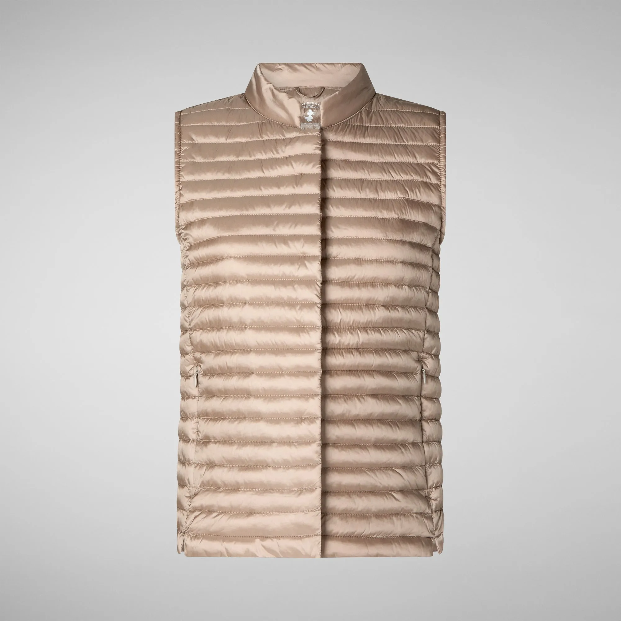 Woman's vest Aria in pearl grey